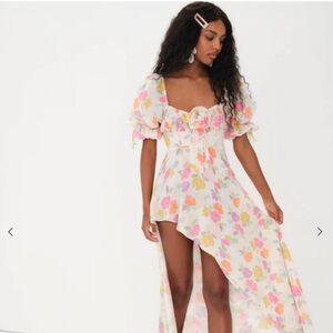 For Love and Lemons Petal Midi Dress size Small